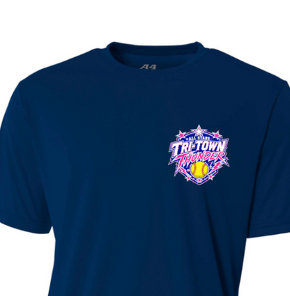 Tri Town Thunder Customizable Tees A4Sport Wicking - Youth, Adult and Women's Cut