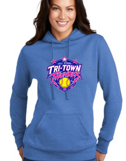 Tri Town Thunder Customizable Womens Port&Company Pullover Hooded Sweatshirt