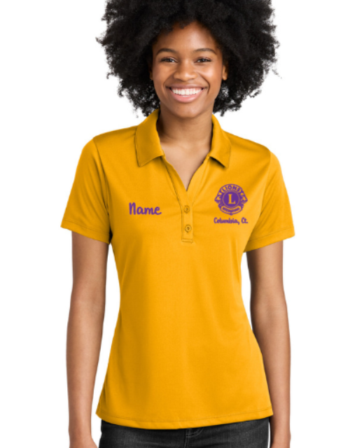 Gold Lions Club Sport Women's Tek Polyester Polo Shirt
