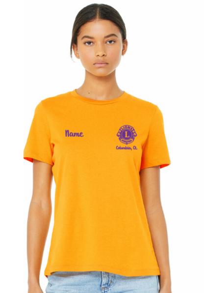 Gold Lions Club Sport Women's Relaxed Bella Tee