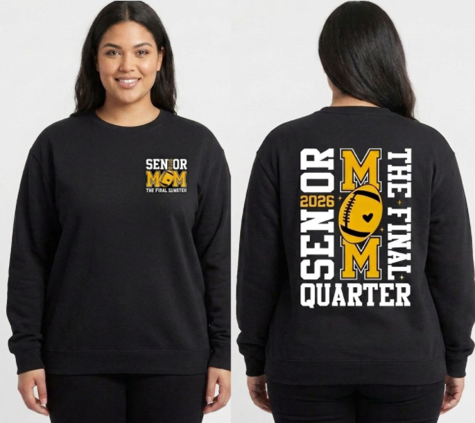 RYFC Senior MOM Adult Customizable Crew Neck Unisex Football Unisex Sweatshirt