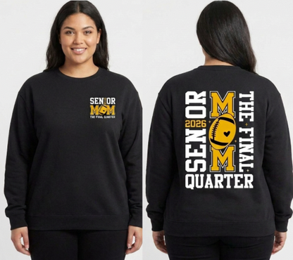 RYFC Senior MOM Adult Customizable Crew Neck Unisex Football Unisex Sweatshirt