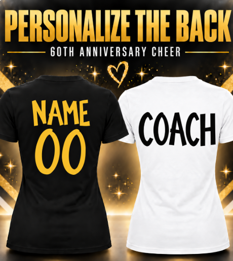 RYFC Cheerleading 60TH Anniversary  Unisex, Women, Youth Poly Cooling Performance Short/Long Sleeve