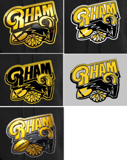 RYFC NEW! RHAM RAM Customizable  Gildan Ultra Cotton Tshirt