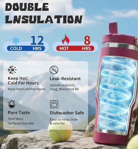 BFSC Autumn Harvest Open Customizable Handle Insulated Bottle