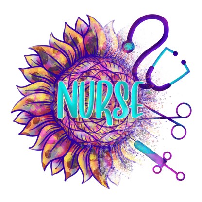 Sunflower Nurse Adult Tshirt