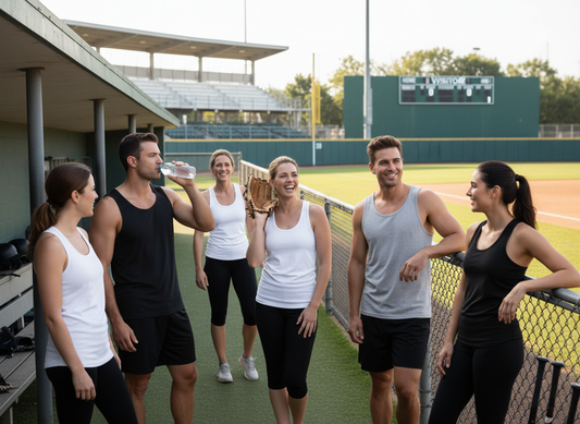 Plainfield Unisex and Women's Softball/Basebal Customizable Tank GIldan (Choose your logo)