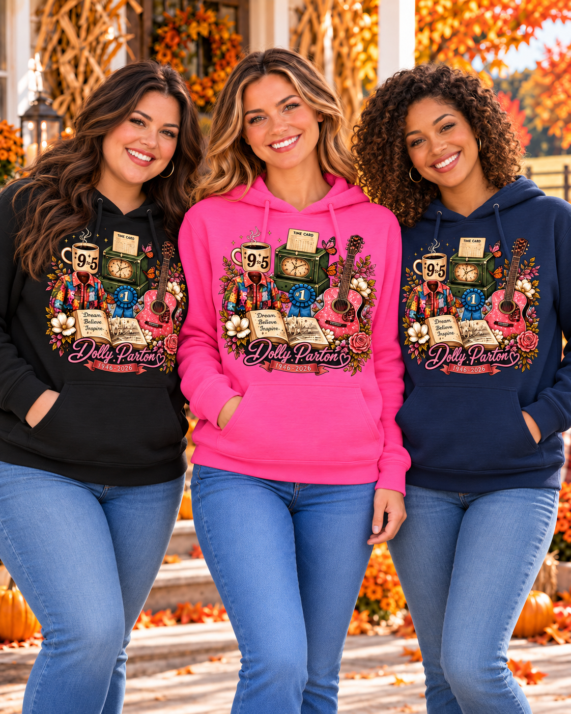 Dolly 1946 - 2026 Adult /youth Gildan Heavy Customizable 50/50 Blend Hooded Sweatshirt