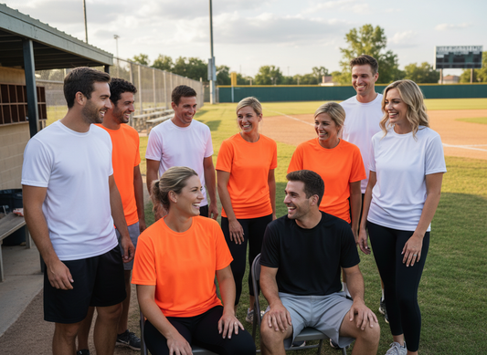 Plainfield Softball/Baseball  Customizable Poly Wicking Athletic Tshirt (Choose your logo)*