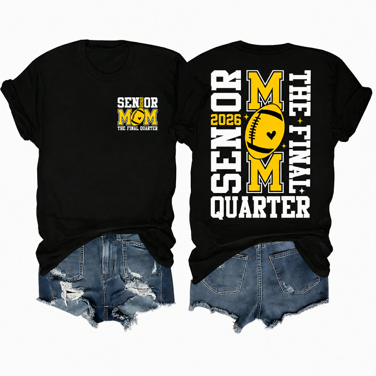 RYFC Senior MOM Adult Customizable Preshrunk Softstyle Gildan Football Unisex Tshirt