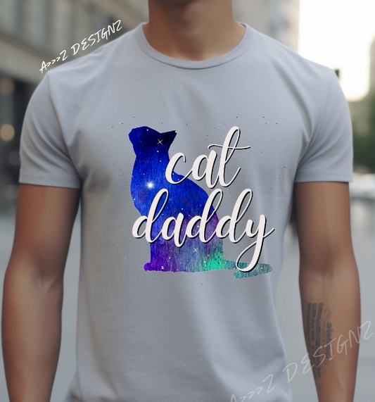 Cat Dady Adult Tshirt