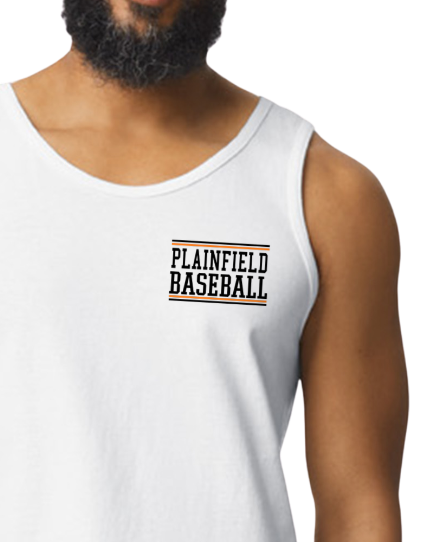 Plainfield Basebal Tankl GIldan -  Customize yours now!