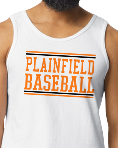 Plainfield Basebal Tankl GIldan -  Customize yours now!