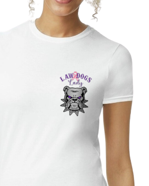 Law Dogs LADY Pink Ribbon Women's Fit Tee - Many colors and customizable!