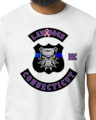 Law Dogs MEMBERS Pink Ribbon Adult Tee - Many colors and customizable!