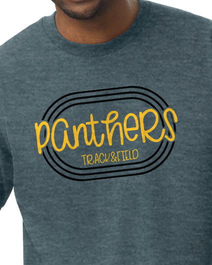 Panthers Track and Field Track YOUTH to ADULT tee - customizable