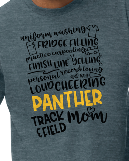 Panther Track Field Mom ADULT Softstyle Tee