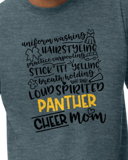 Panther Cheer Mom ADULT Softstyle Tee