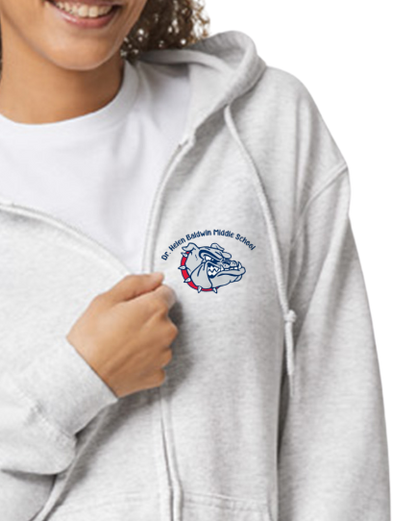 Helen Baldwin MS Zip Up Hooded Sweatshirt Youth to Adult Sizes