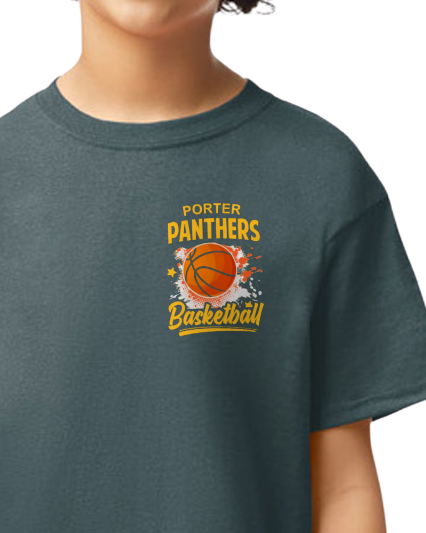 Porter Basketball Graphic Youth to Adult Size Tshirt - Customize yours Now!