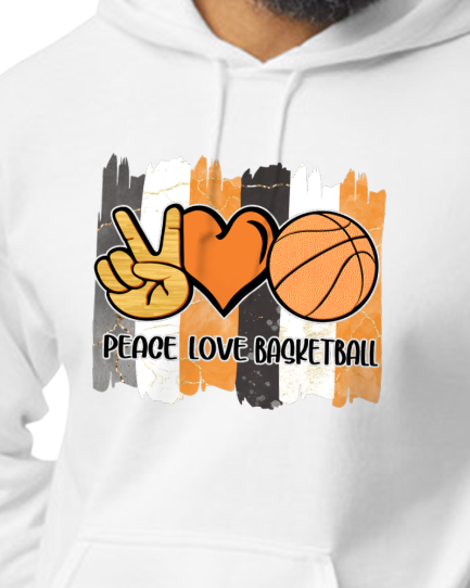 Peace Love Basketball - Customize color and more!