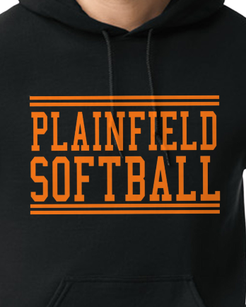 Plainfield Softball Youth to Adult Hooded Sweatshirt - Customize yours today!