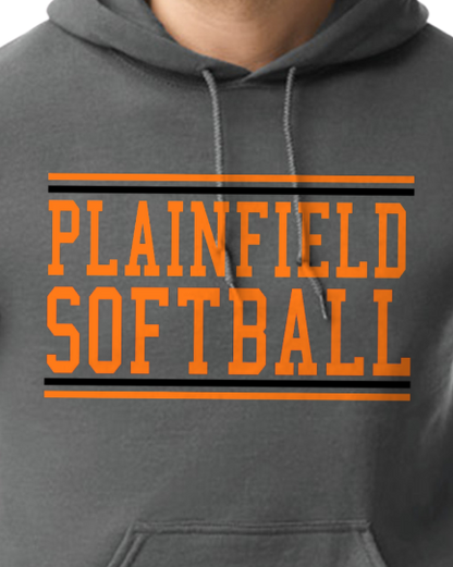 Plainfield Softball Youth to Adult Hooded Sweatshirt - Customize yours today!