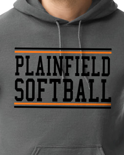 Plainfield Softball Youth to Adult Hooded Sweatshirt - Customize yours today!
