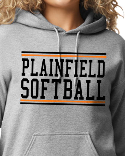 Plainfield Softball Youth to Adult Hooded Sweatshirt - Customize yours today!