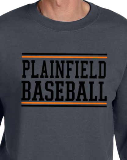 Plainfield Baseball Crew Neck Sweatshirt Youth to Adult sizes - Customize Yours today!