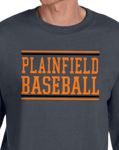 Plainfield Baseball Crew Neck Sweatshirt Youth to Adult sizes - Customize Yours today!