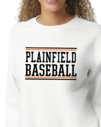 Plainfield Baseball Crew Neck Sweatshirt Youth to Adult sizes - Customize Yours today!