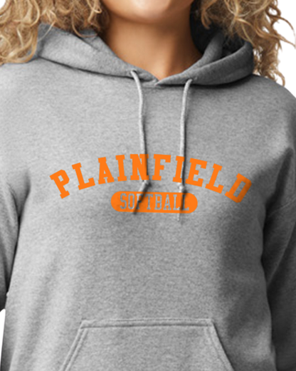 Plainfield Softball Athletic Youth to Adult Hooded Sweatshirt - Customize yours today!