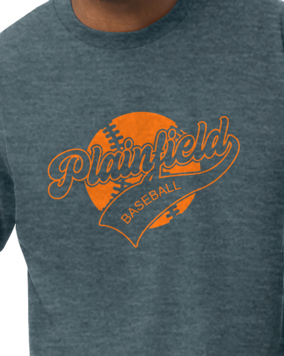 Plainfield Baseball Ball Outline Tshirt Youth to TALL ADULT sizes - Customize yours now!