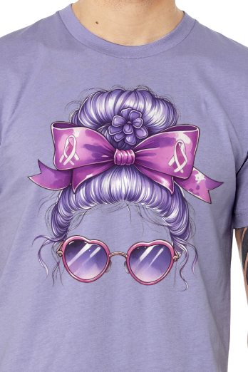 Alzheimer's PURPLE HAIR TShirt Bella+Canvas - Customize yours today!