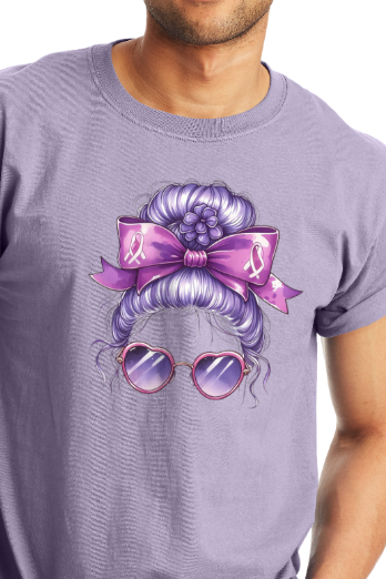 Alzheimer's PURPLE HAIR TShirt Bella+Canvas - Customize yours today!