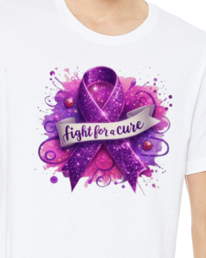 Alzheimer's FIGHT FOR A CURE TShirt Bella+Canvas - Customize yours today!