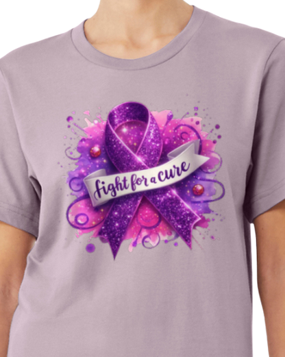 Alzheimer's FIGHT FOR A CURE TShirt Bella+Canvas - Customize yours today!