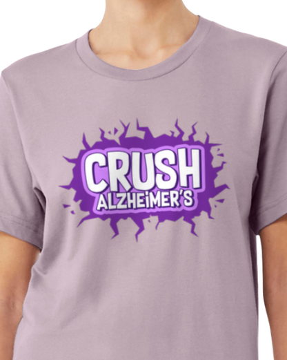 Alzheimer's CRUSH ALZHEIMERS TShirt Bella+Canvas - Customize yours today!