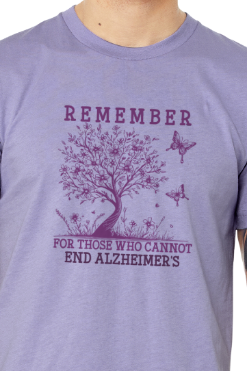 Alzheimer's REMEMBER FOR THOSE WHO CANNOT TREE TShirt Bella+Canvas - Customize yours today!