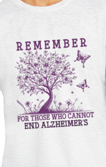 Alzheimer's REMEMBER FOR THOSE WHO CANNOT TREE TShirt Bella+Canvas - Customize yours today!