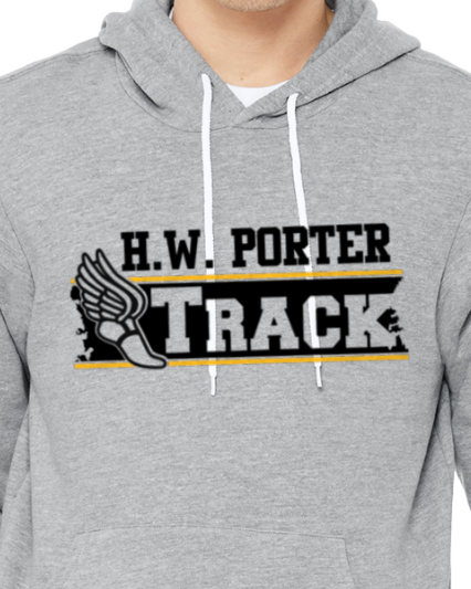 Porter Track Hooded Pullover BELLA+CANVAS - Customize yours today!