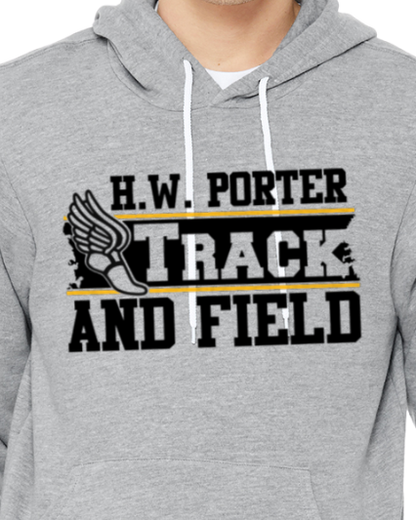 Porter Track and Field Hooded Pullover BELLA+CANVAS - Customize yours today!