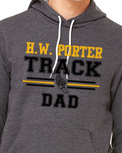 Porter Track DAD Hooded Pullover BELLA+CANVAS - Customize yours today!