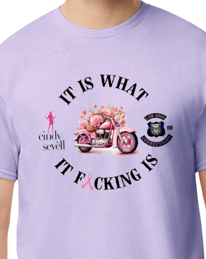 Law Dogs It is what it Fucking is 50/50 Adult Tee - Many colors and customizable!