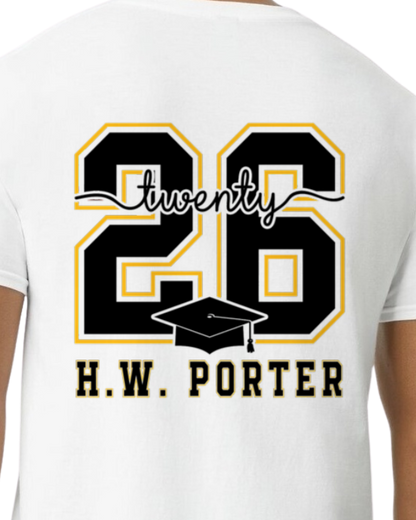 H.W Porter Class of 2026 Youth to Adult Customizable NEW!- Custom Personalization!