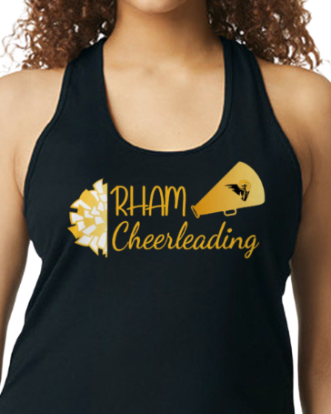 RYFC RHAM CHEERLEADING Adult Gildan Softstyle Tank Top Mens/Womens Regular or Racerback