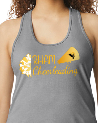RYFC RHAM CHEERLEADING Adult Gildan Softstyle Tank Top Mens/Womens Regular or Racerback