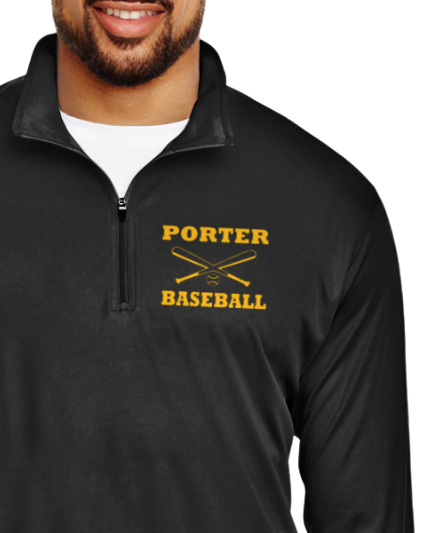 Porter Baseball Long Sleeve Zone Performance Quarter-Zip