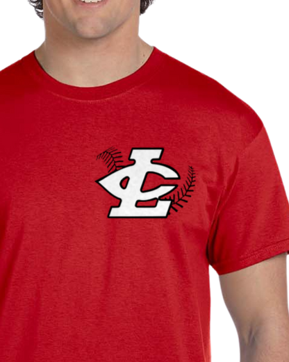 CLLL unisex Tshirt TALL SIZES Gildan Ultra Cotton RED